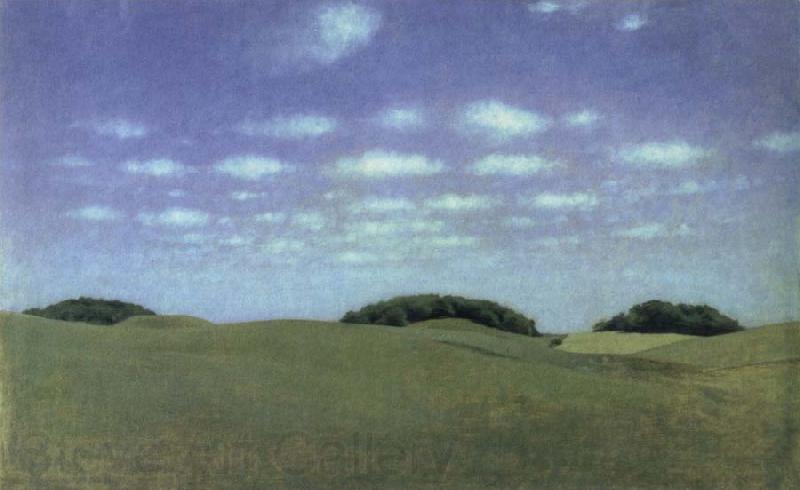 Vilhelm Hammershoi landscape from lejre Germany oil painting art